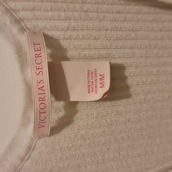 Victoria Secret color block two tone  black and white knit short sleeve dress - Picture 2 of 2